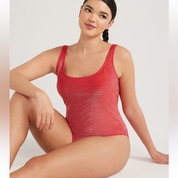 no boundaries women’s red one piece swimsuit - Picture 1 of 5